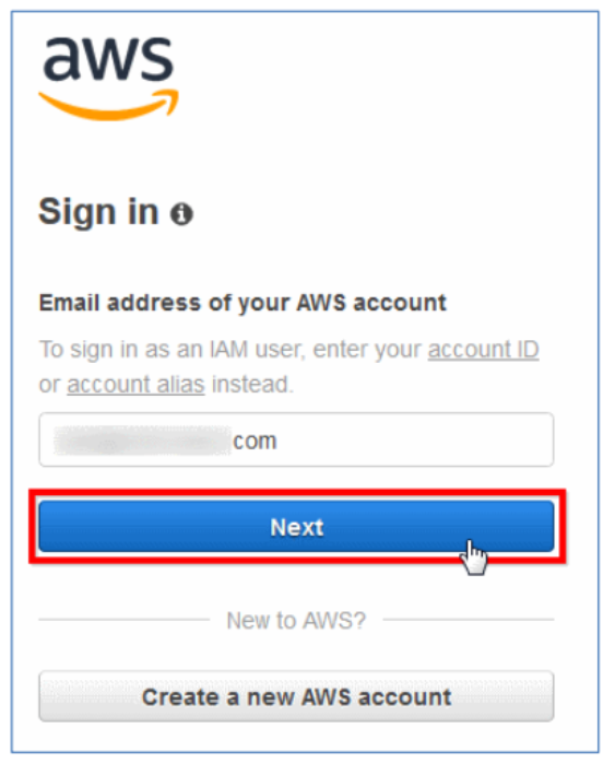 AWS Console login